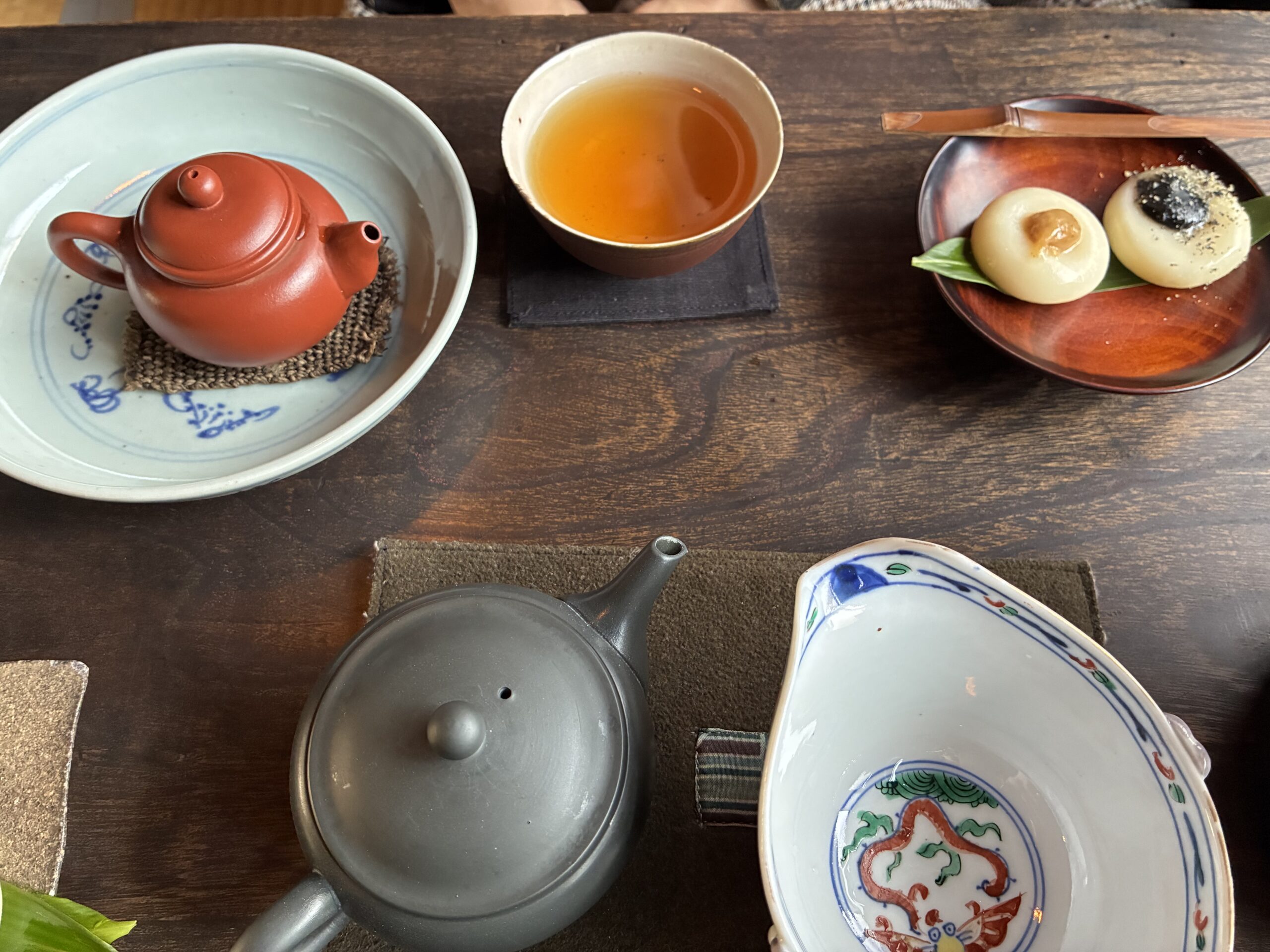 中国茶に日本茶1時間かけて楽しむ